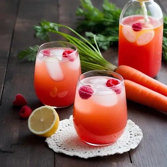 Limonade carotte-framboise