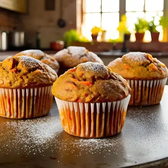 Muffins carotte-cannelle